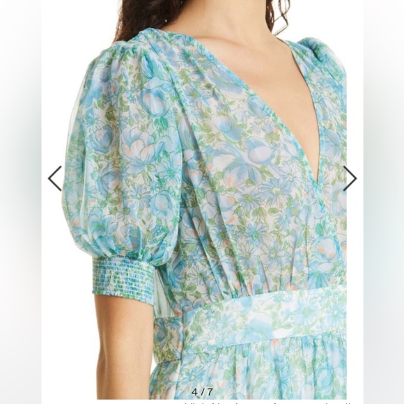 BYTIMO Floral Chiffon Tiered dress - Picture 3 of 8